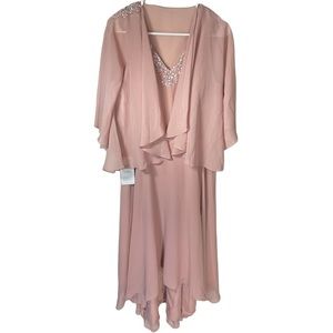 🦋 Final Price NWT JJ’s House Dusty Rose Mother of the Bride Dress Size 10